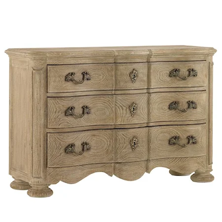 3 Drawer Tournai Dressing Chest with V-Groove Top
